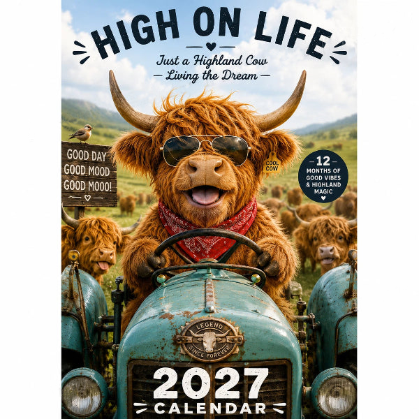 ๐ฎ 2027 Highland Cow Happiness Wall Calendar