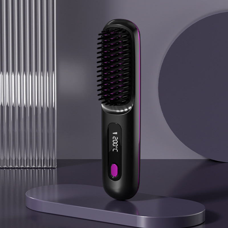Cordless Portable Heated Straightening Brush