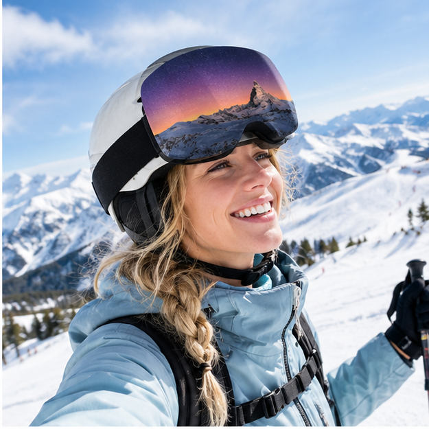 Ski Goggle Cover – Soft Protective Pouch for Goggles, Scratch-Resistant and Dustproof