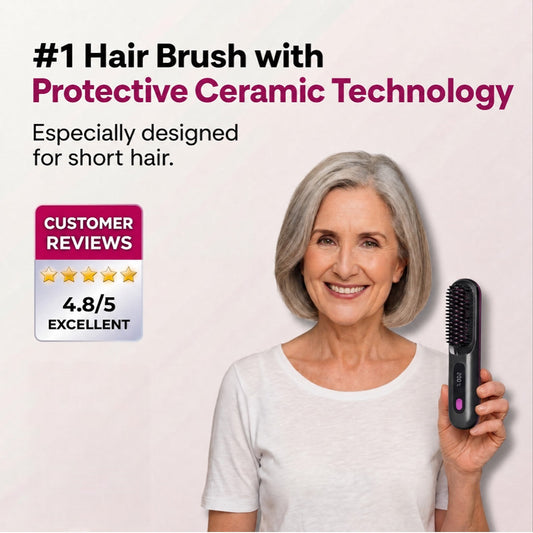 Cordless Portable Heated Straightening Brush
