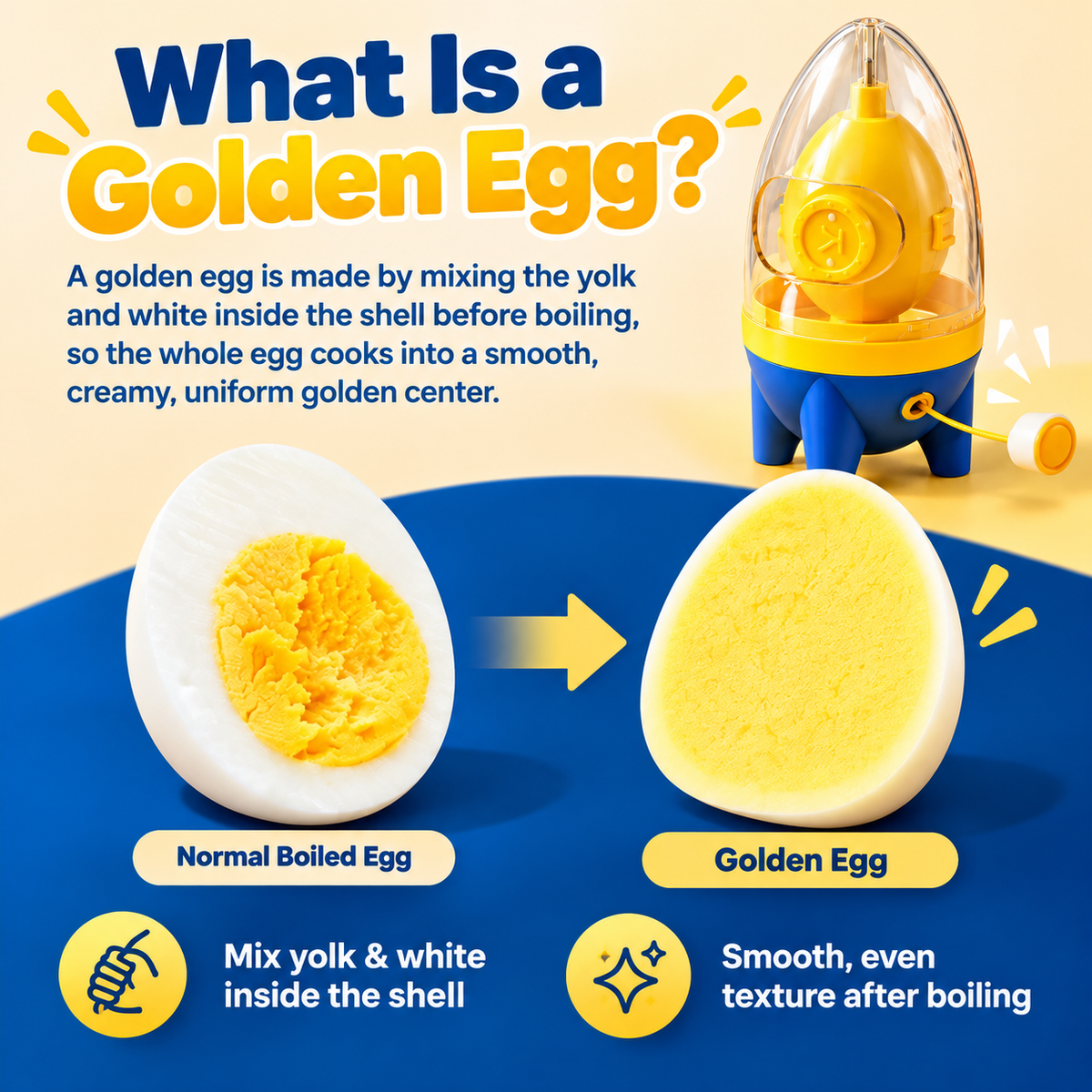 🔥 Limited-Time 56% OFF – Golden Egg Maker Pull-String Egg Spinner