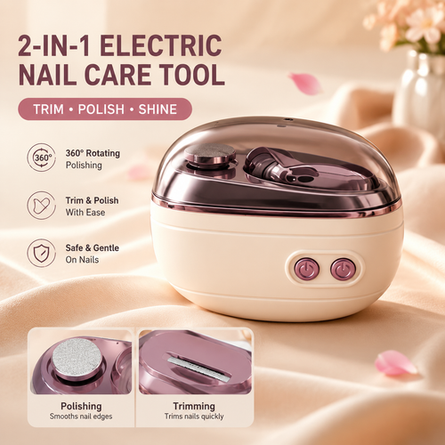 2-in-1 Smart Electric Nail Clipper & Polisher