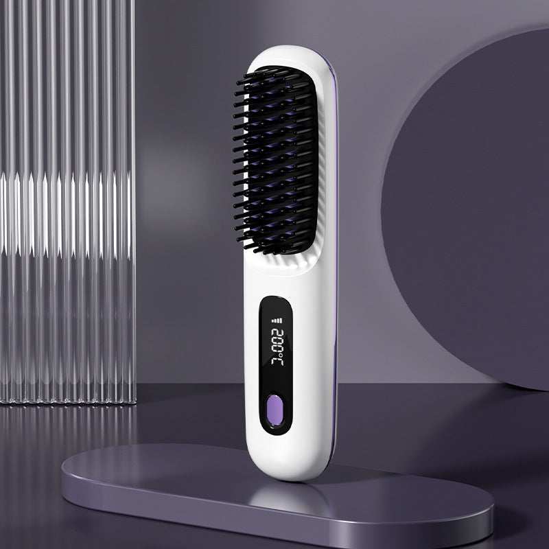 Cordless Portable Heated Straightening Brush