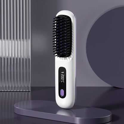 Cordless Portable Heated Straightening Brush