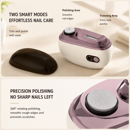 2-in-1 Smart Electric Nail Clipper & Polisher