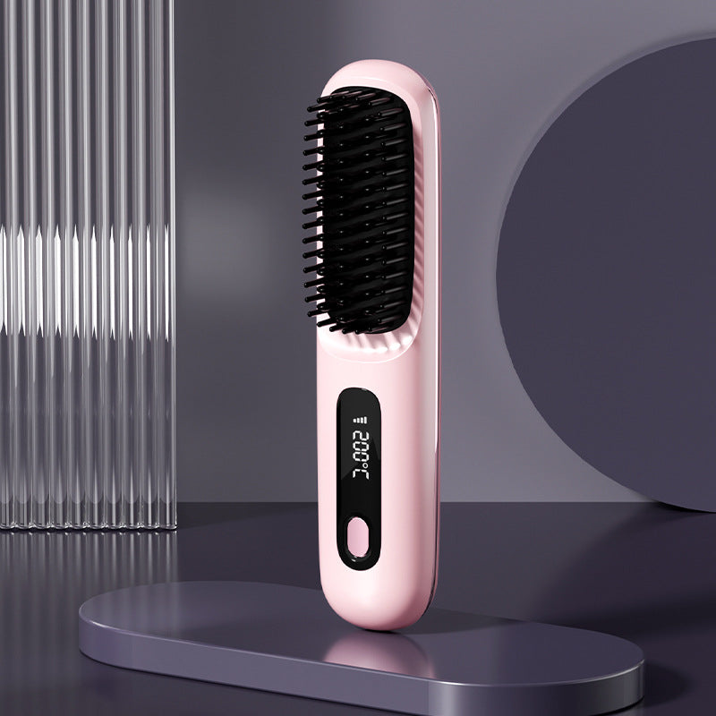 Cordless Portable Heated Straightening Brush