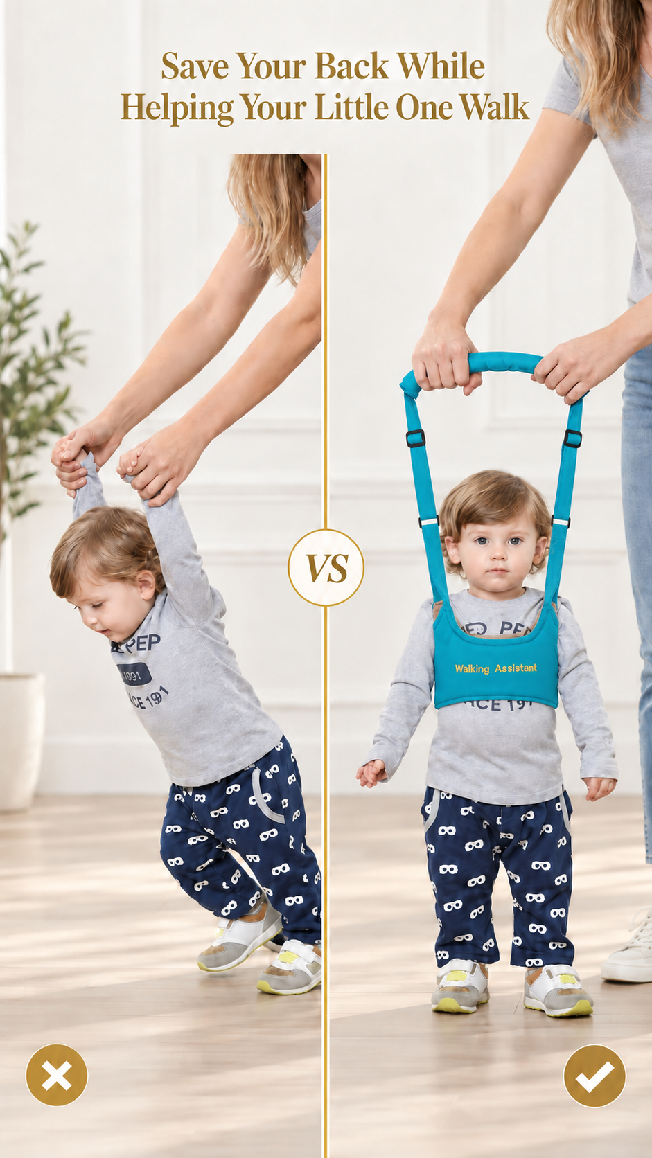 The Back-Saving Walking Harness for Toddlers - Save Your Back