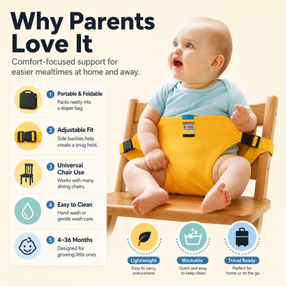 Harness Seat for High Chair Baby Feeding Safety Seat with Strap