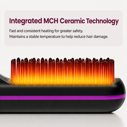 Cordless Portable Heated Straightening Brush