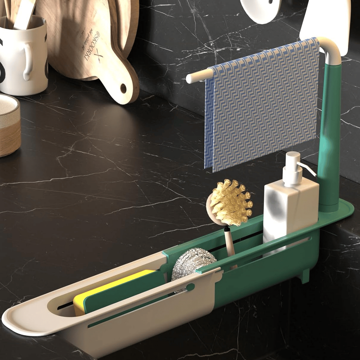 🔥 Buy 2, Save 50% — Upgraded Expandable Over-Sink Caddy