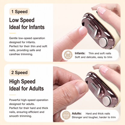 2-in-1 Smart Electric Nail Clipper & Polisher
