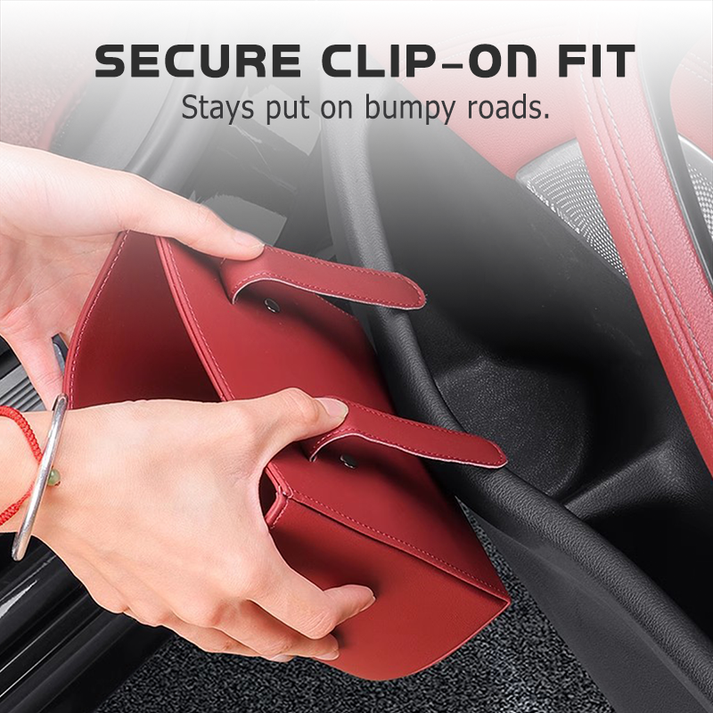 NEW HOT SALE🚗 50% OFF! Leather Car Cup Holder & Organizer