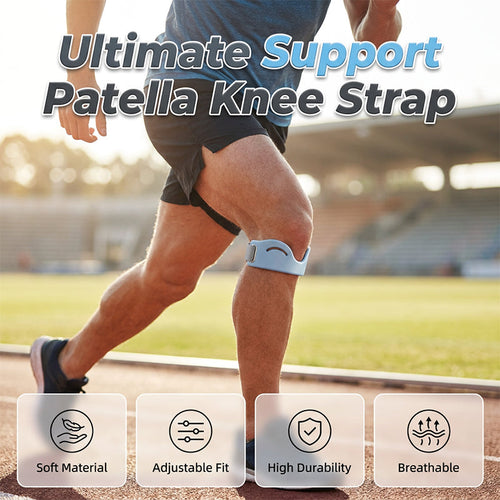 Silicone Knee Patella Strap – Shock-Absorbing & Breathable Support🦵