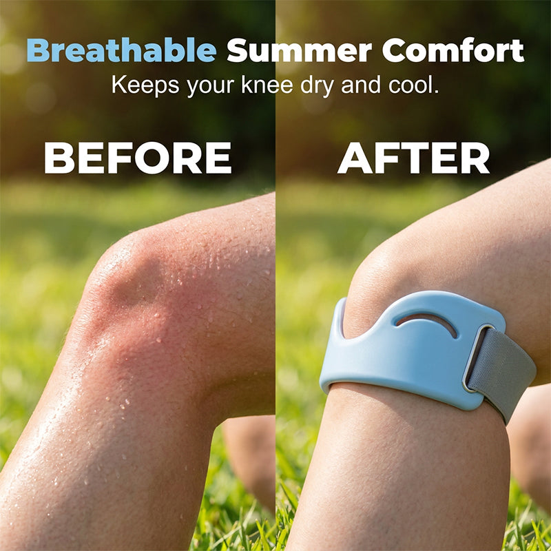 Silicone Knee Patella Strap – Shock-Absorbing & Breathable Support🦵